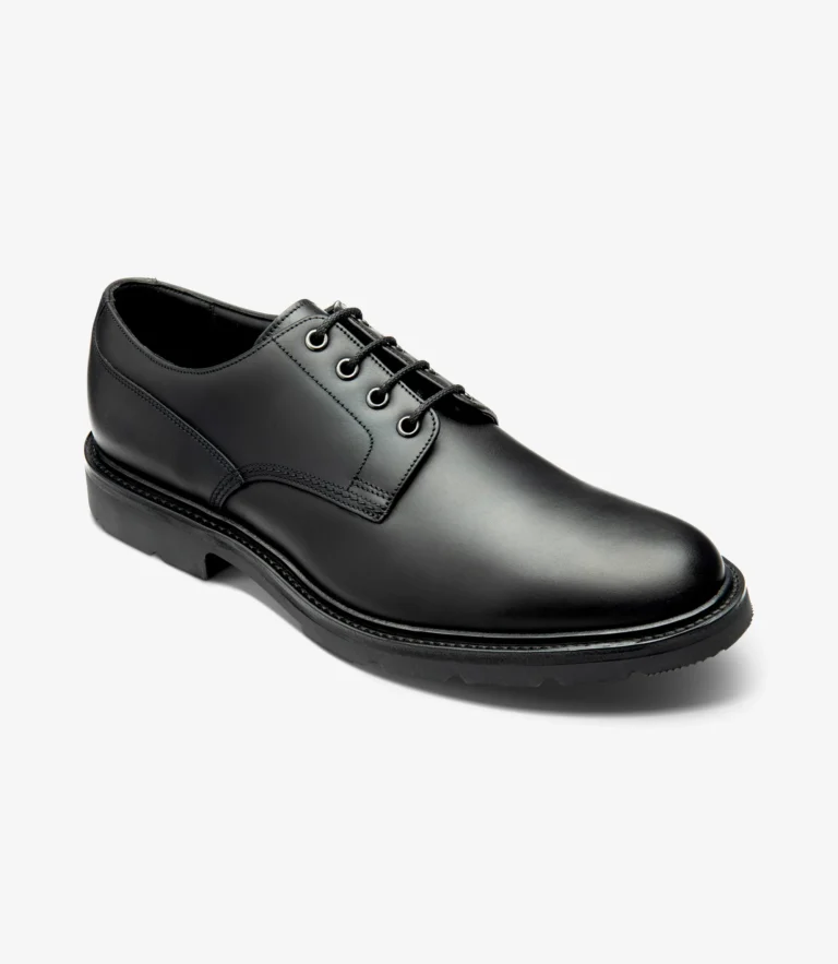 Loake Ryde Black Waxy Leather