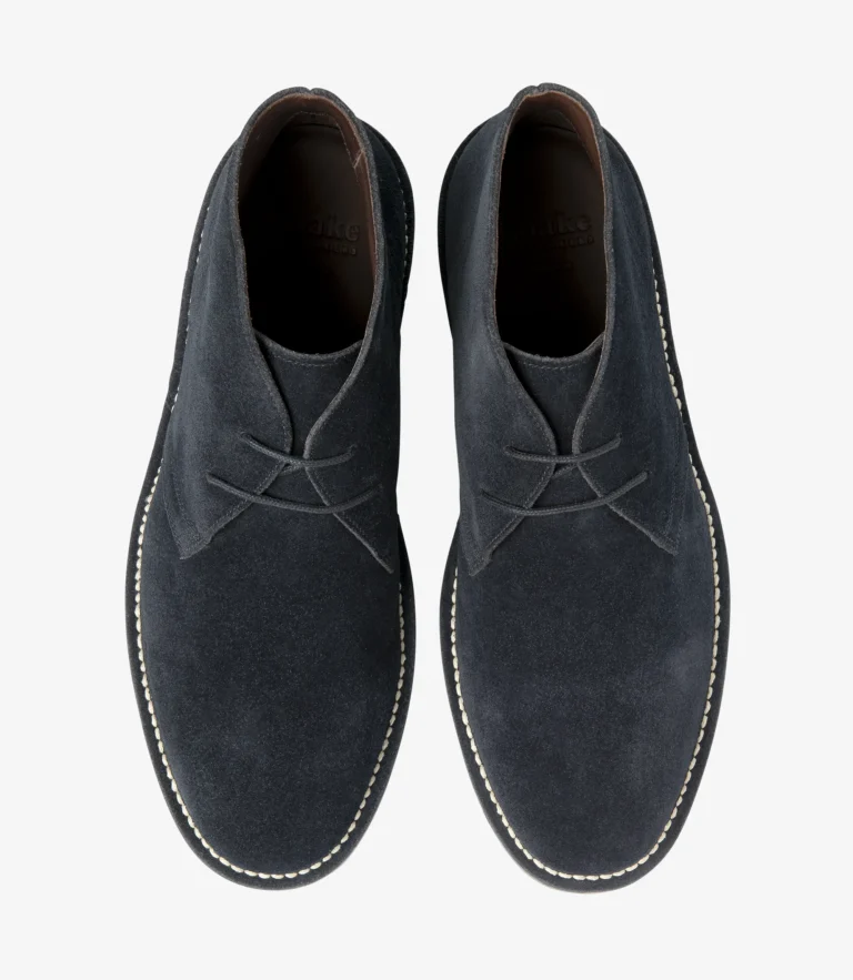 Loake Sahara Navy Suede