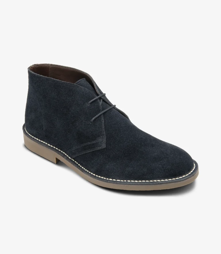 Loake Sahara Navy Suede