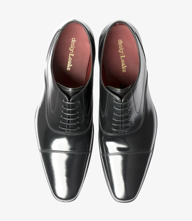Loake Sharp Black Polished