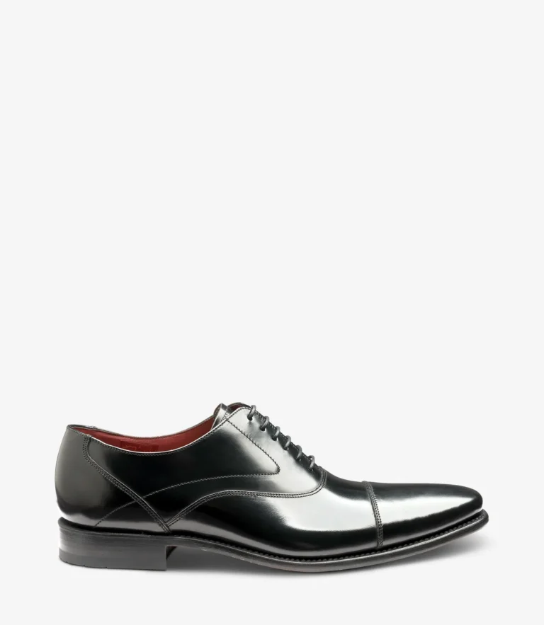 loake Sharp Black Polished
