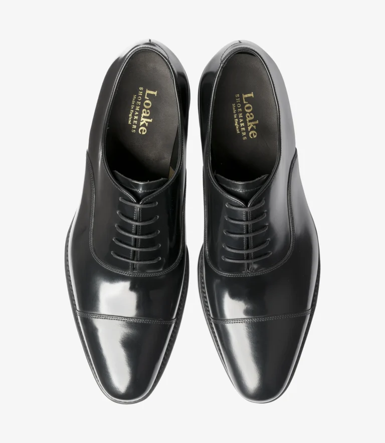 Loake Smith Black Polished