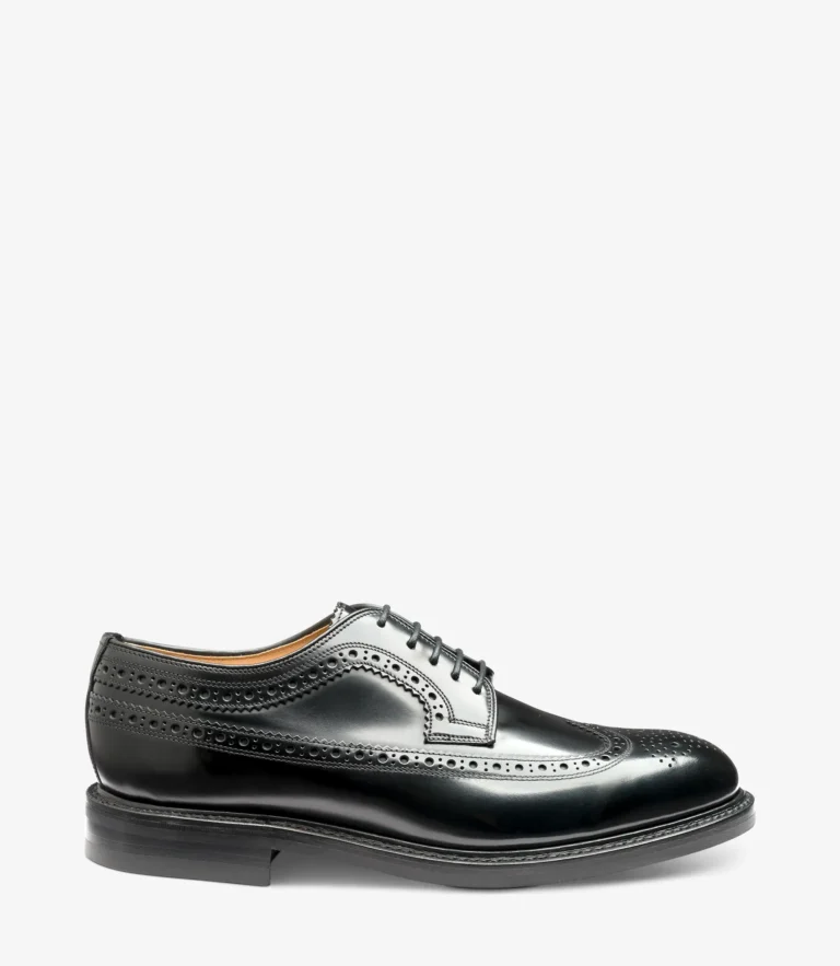 loake Sovereign Black Polished
