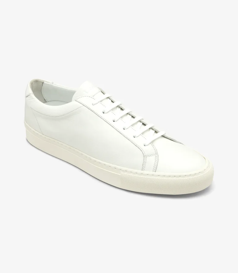 Loake Sprint White Calf Leather