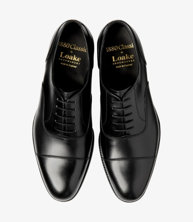 Loake Stonegate Carbon Black Calf Leather