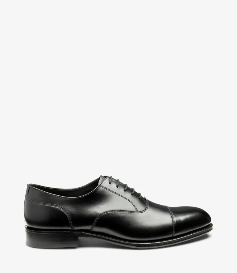 loake Stonegate Carbon Black Calf Leather