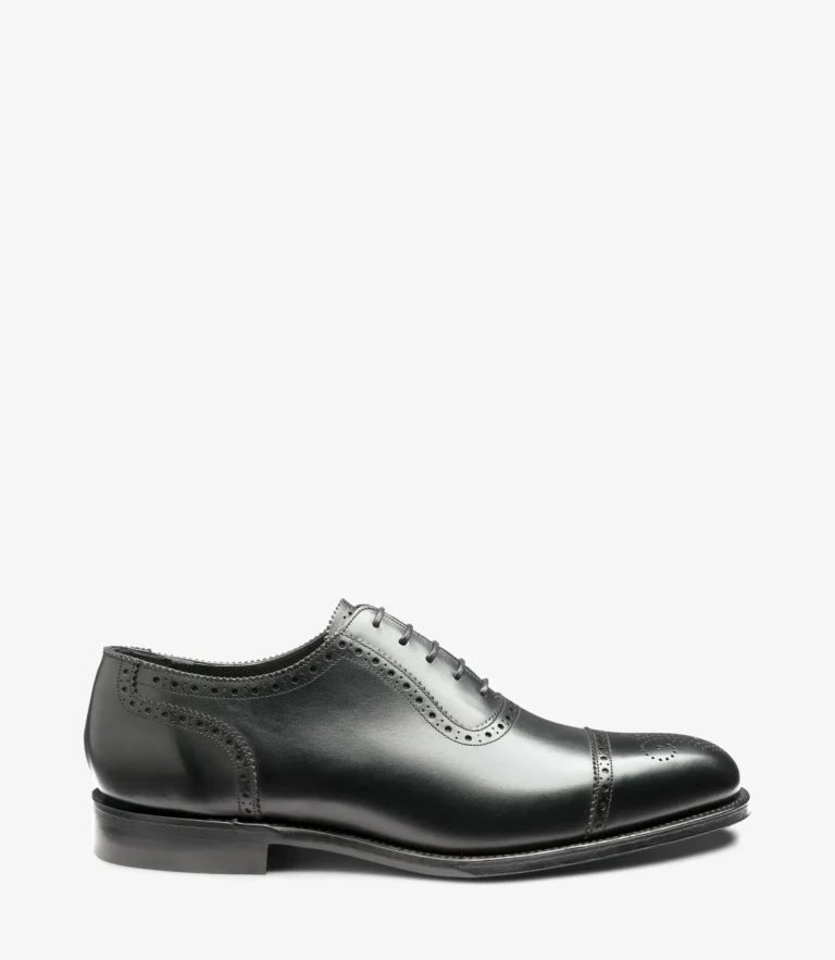 loake Strand Black Calf Leather
