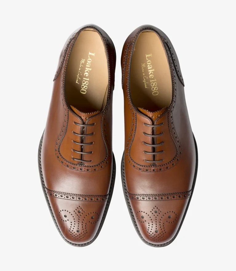 Loake Strand Mahogany Calf Leather