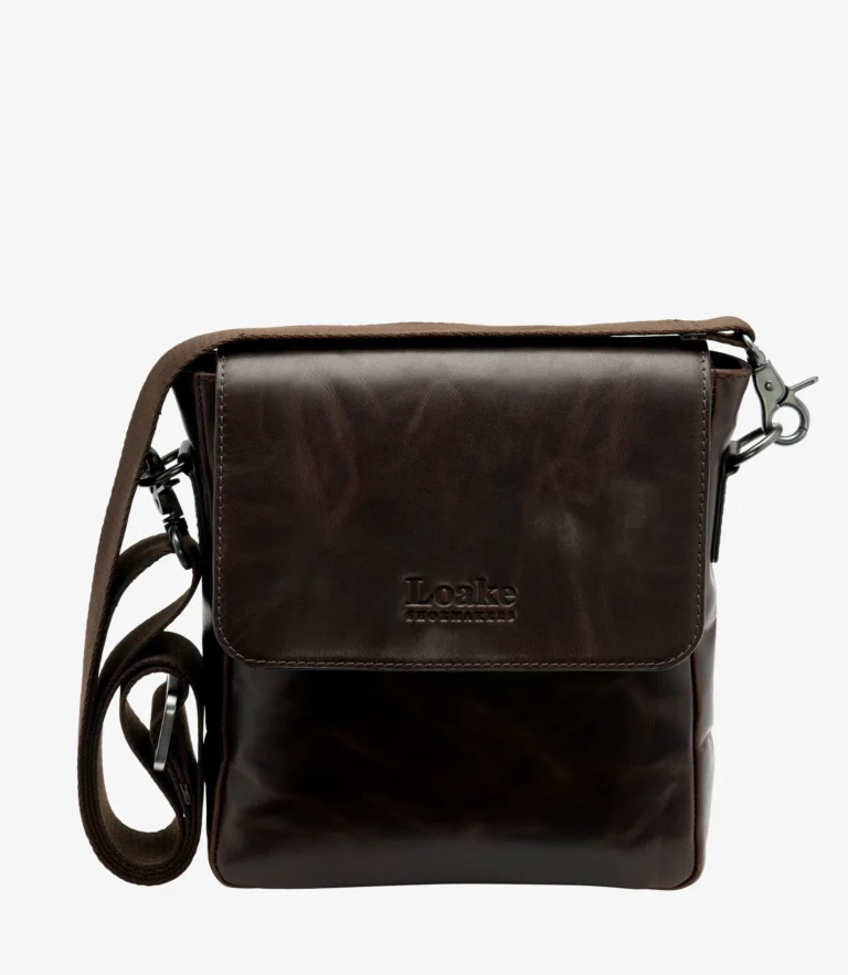 loake Stratford Man Bag Brown Calf Leather