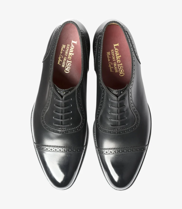 Loake Trinity Onyx Black Calf Leather