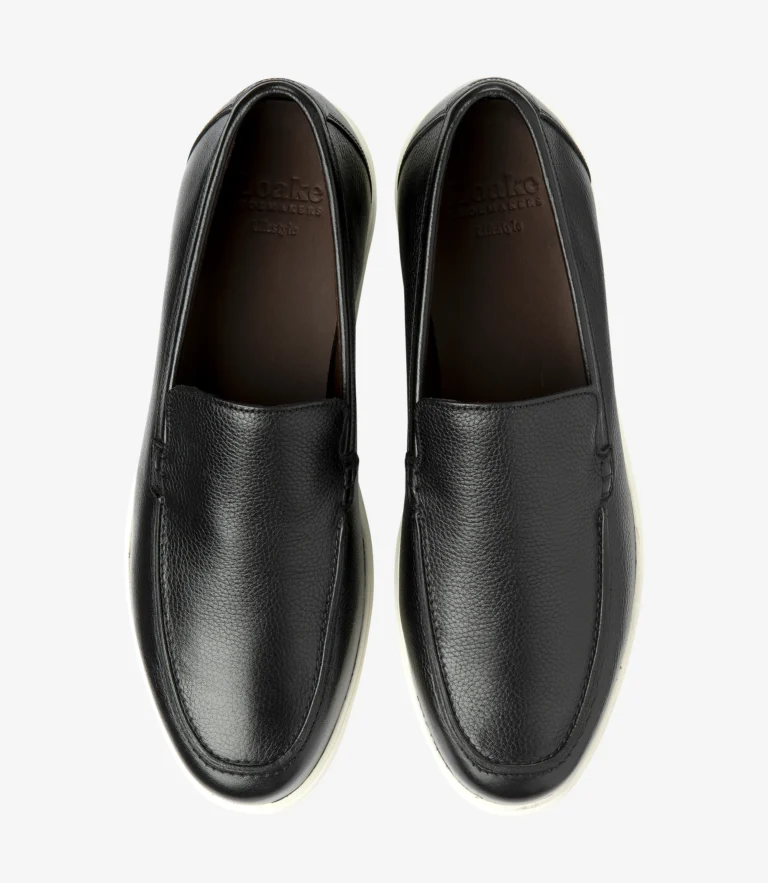 Loake Tuscany Black Grain Calf Leather