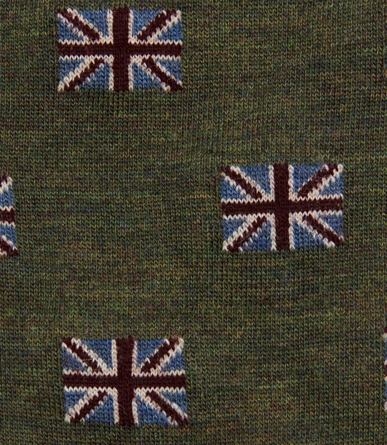 Loake Union Jack Socks Olive