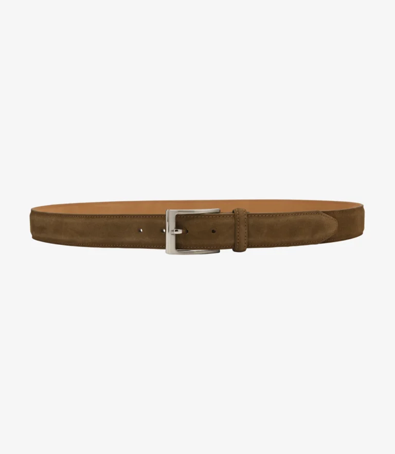 Loake William Belt Brown Suede