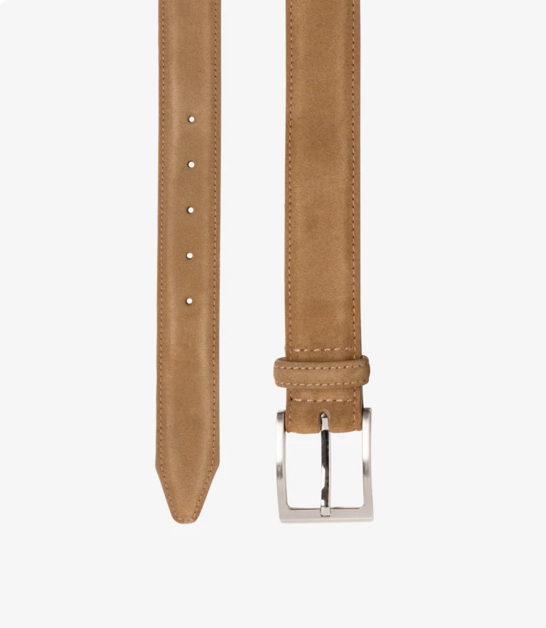 loake William Belt Tan Suede