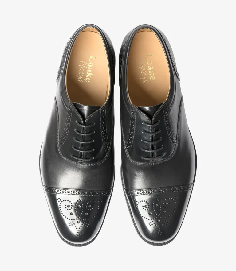 Loake Woodstock Black Polished