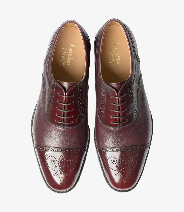 Loake Woodstock Burgundy Polished