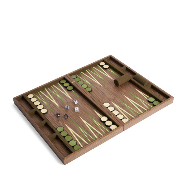 L'objet Fortuny Backgammon - Camo Isole/Military Green