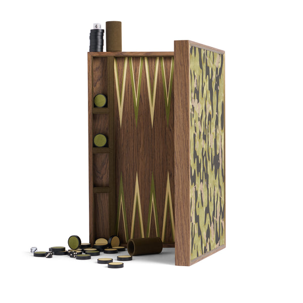 l'objet Fortuny Backgammon - Camo Isole/Military Green