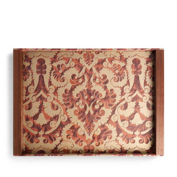 L'objet Fortuny Laotze Butler Tray - Oxblood Spice + Gold