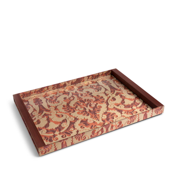 l'objet Fortuny Laotze Butler Tray - Oxblood Spice + Gold