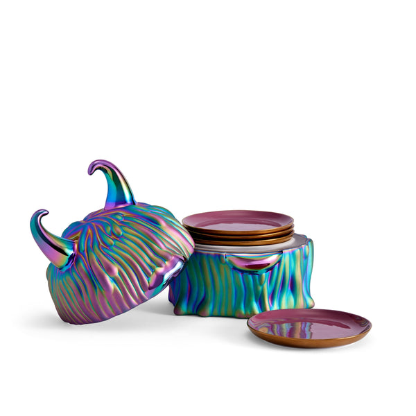 L'objet Haas Disco Lynda Box + Plates (Set Of 4) - Limited Edition Of 300