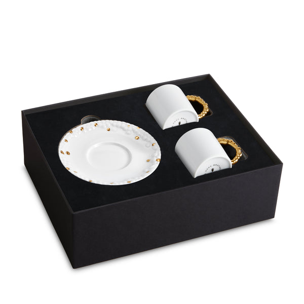 l'objet Haas Mojave Gold Espresso Cup+Saucer [Set Of 2]