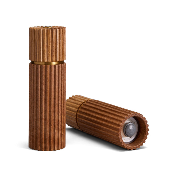 L'objet Ionic Salt + Pepper Mills - Natural Oak (Set Of 2)