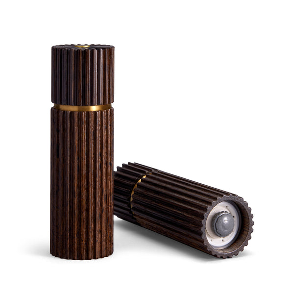 L'objet Ionic Salt + Pepper Mills - Smoked Oak (Set Of 2)