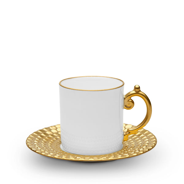 l'objet Aegean Espresso Cup + Saucer - Gold