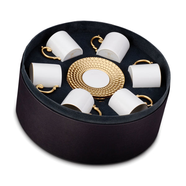 l'objet Aegean Espresso Cup + Saucer (Set of 6) - Gold