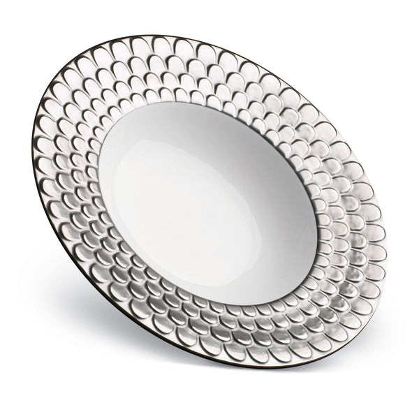 l'objet Aegean Rimmed Serving Bowl - Platinum