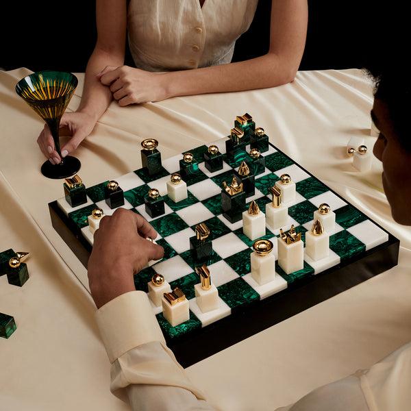 L'objet Chess Set - Malachite