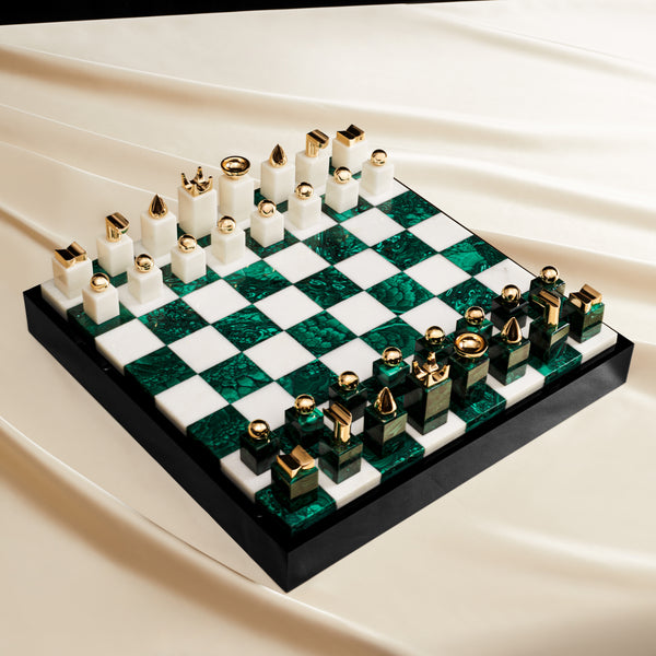 L'objet Chess Set - Malachite