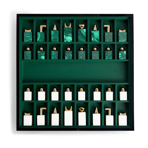 L'objet Chess Set - Malachite