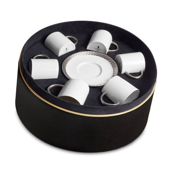 l'objet Corde Espresso Cup + Saucer (Set of 6)