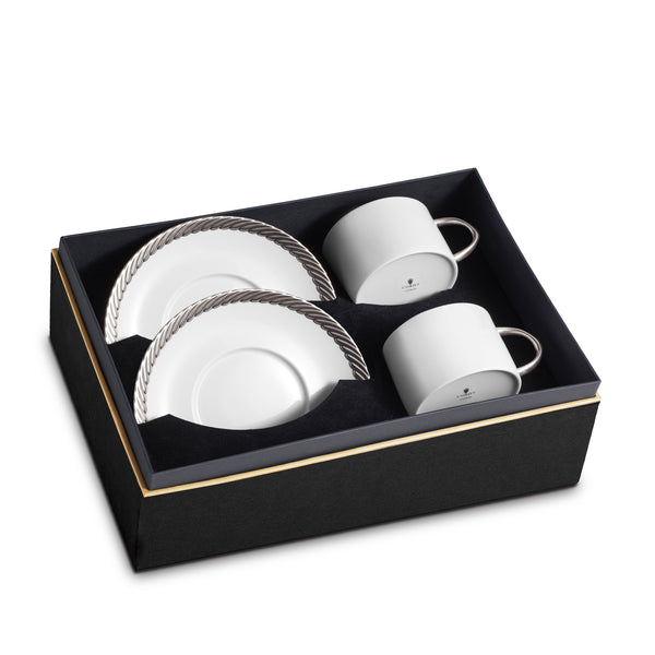 l'objet Corde Tea Cup + Saucer (Set of 2)