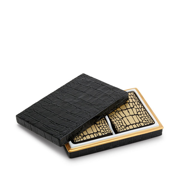 l'objet Crocodile Box with Playing Cards (2 Decks)