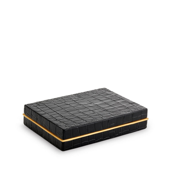 L'objet Crocodile Box With Playing Cards (2 Decks)