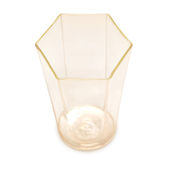 L'objet Exclusive - Hex Water Glass - Gold