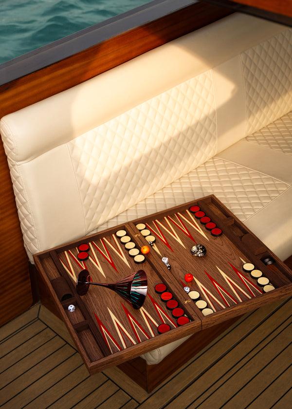 L'objet Fortuny Backgammon - Laotze/Oxblood Spice