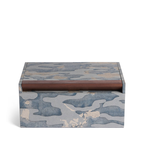 L'objet Fortuny Box - Camo Isole/Faded Blue
