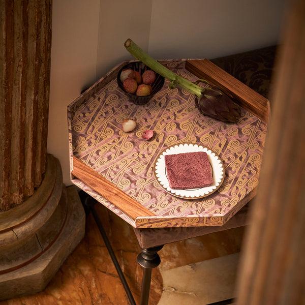 L'objet Fortuny Octagon Tray - Tzin Plum