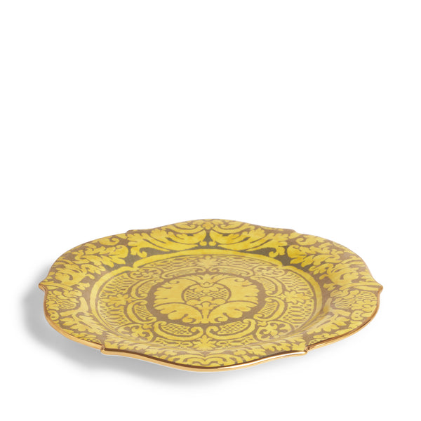 L'objet Fortuny Orsini Yellow Round Platter - Large