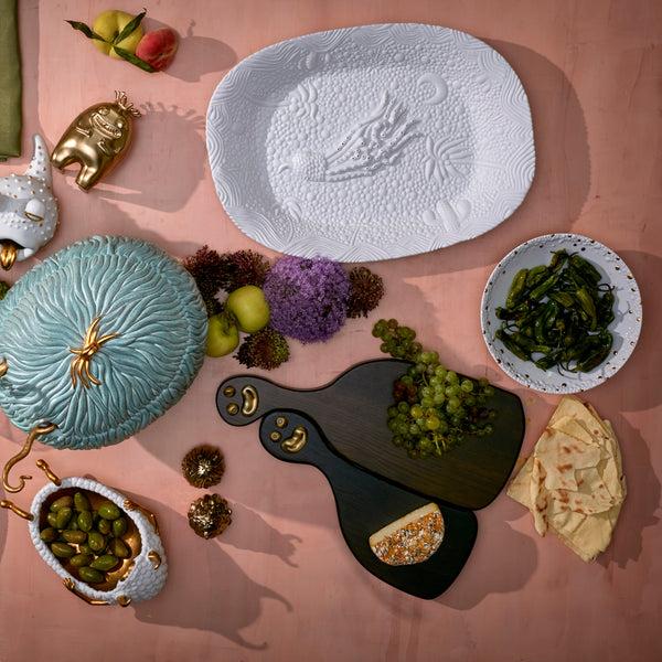 L'objet Haas Mojave Cereal Bowl - White + Gold