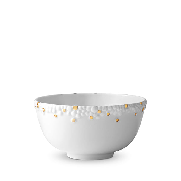 l'objet Haas Mojave Cereal Bowl - White + Gold