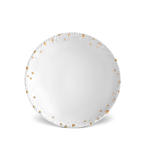l'objet Haas Mojave Soup Plate - White + Gold
