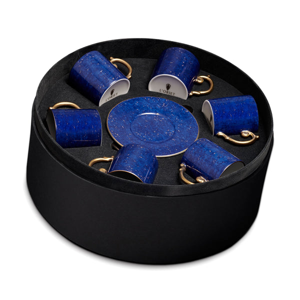 l'objet Lapis Espresso Cup + Saucer (Set of 6)