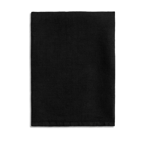 l'objet Linen Sateen Napkins - Black (Set of 4)