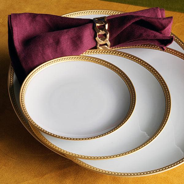 L'objet Linen Sateen Napkins - Wine (Set Of 4)