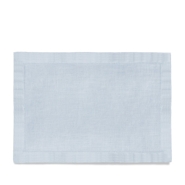 l'objet Linen Sateen Placemats - Light Blue (Set of 4)